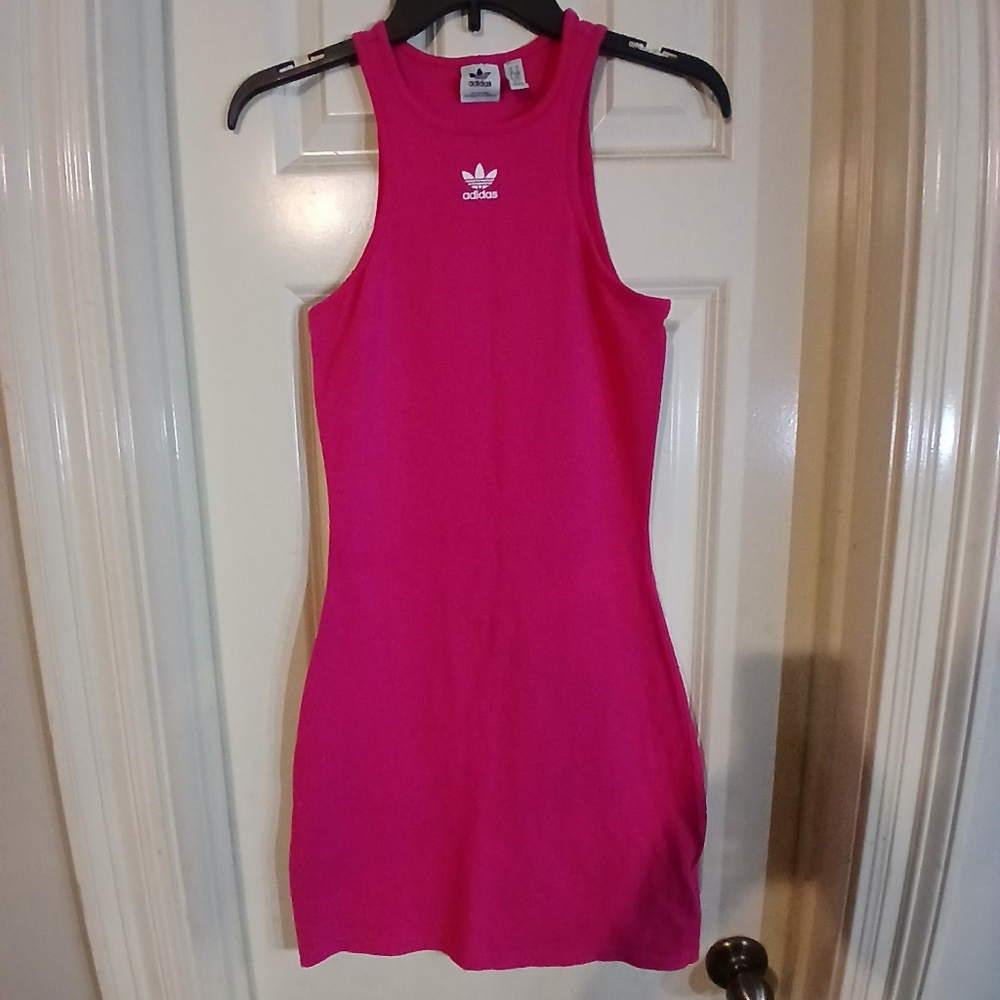 Adidas Hot Pink Bodycon Mini Dress